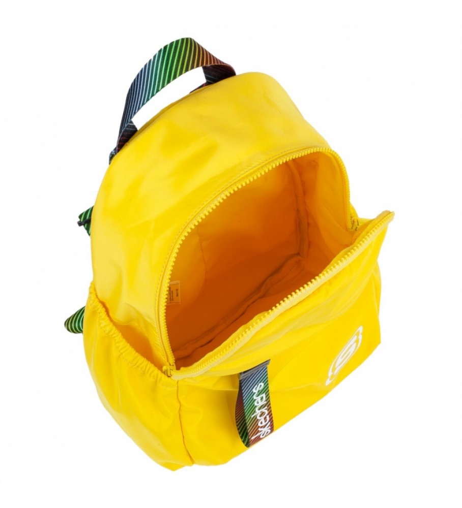 Mochila pequena Skechers S895 amarela - 32 x 23 x 12 cm -