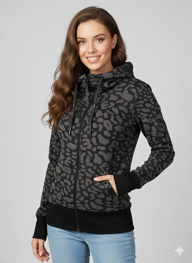 Ragwear Sweatjacke »RYLIE PRINT ZIP O«