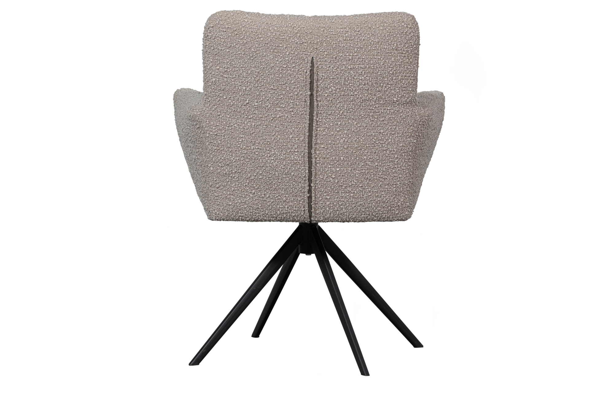 WOOOD Exclusive draaistoel Vinny met armleuning bouclé Vinny draaistoel met armleuning bouclÉ - Zand