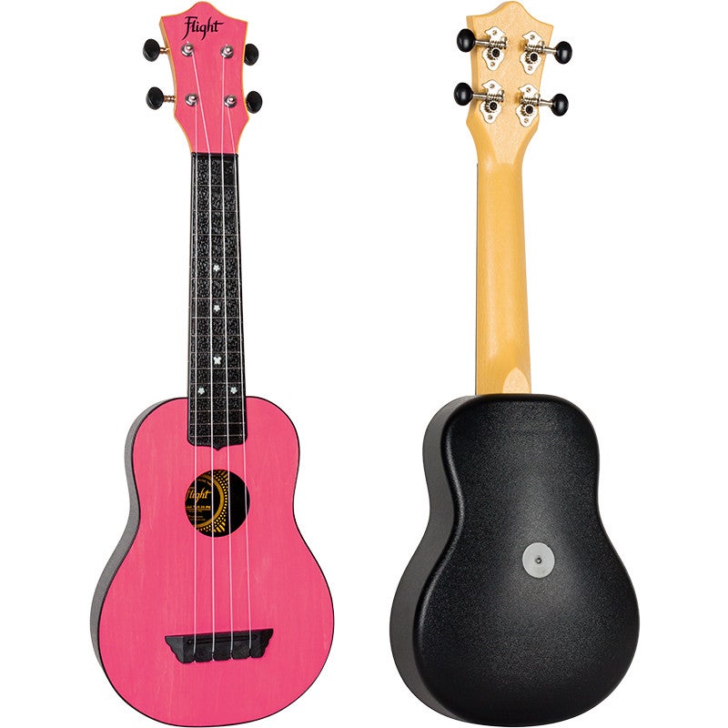 Flight Travel Series TUS35 Pink sopraan ukelele met gigbag