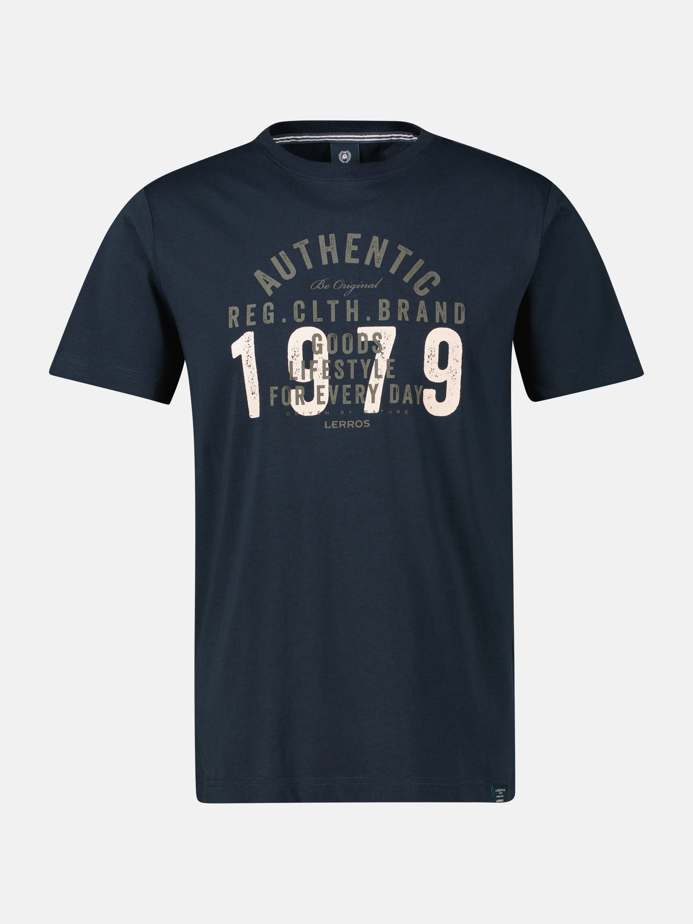 Unifarbenes T-Shirt in Übergrössen