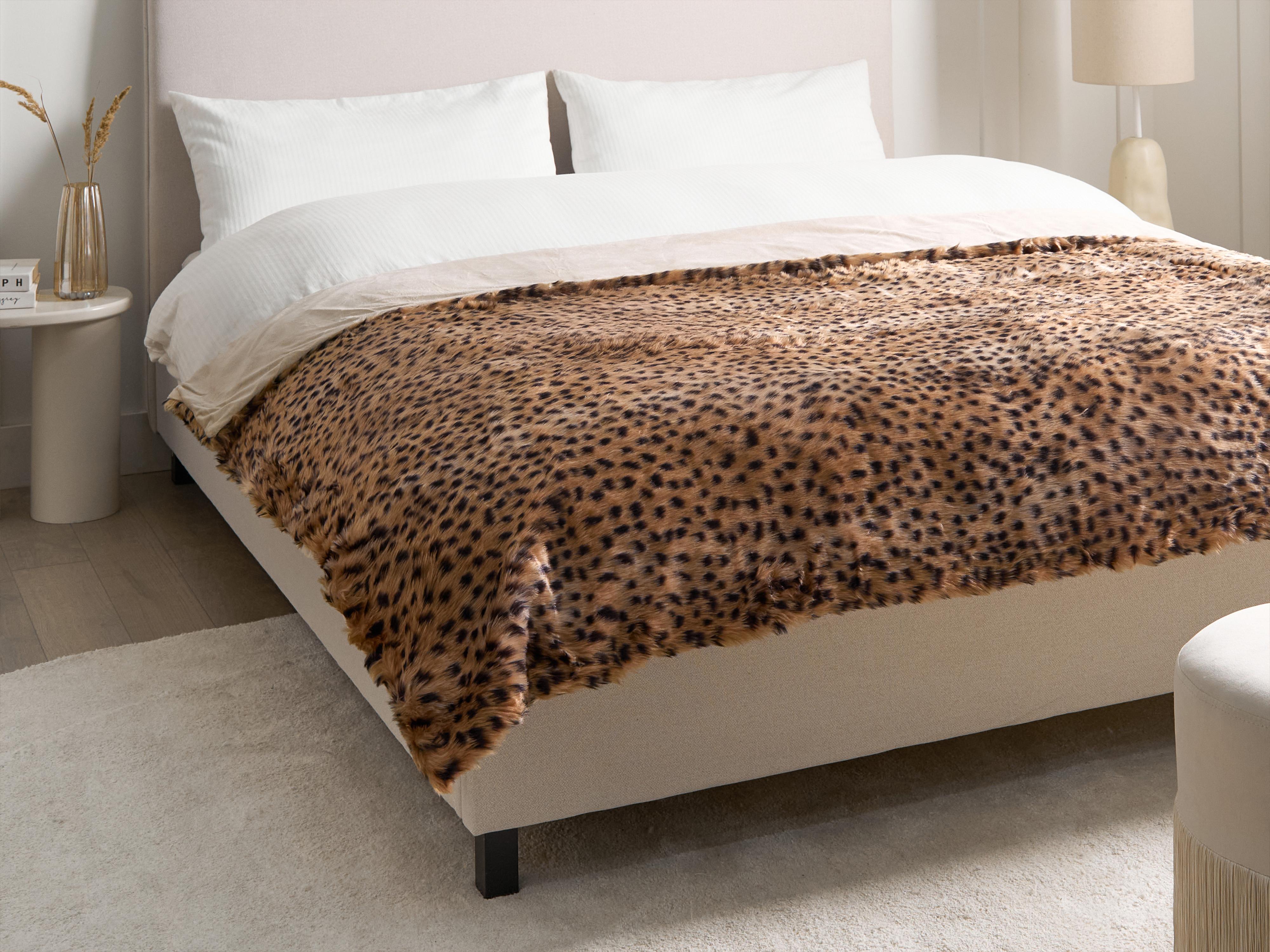 Sprei KUDELI Nepbont 150 x 200 cm Bruin