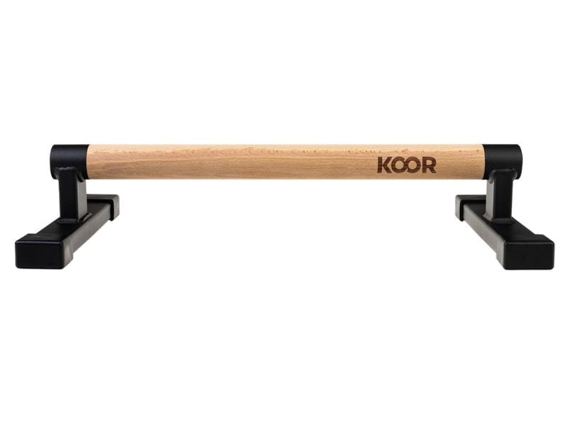 KOOR Push Up Bar 50 cm Liegestützstangen aus Holz