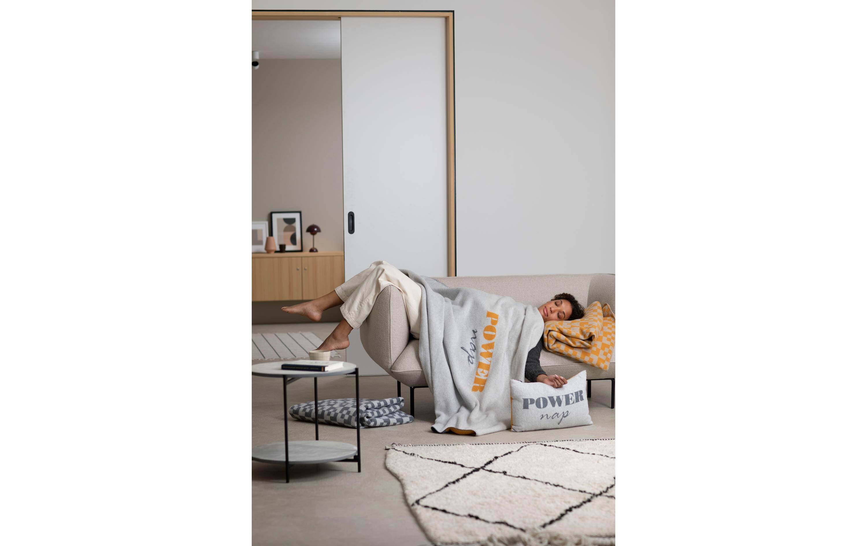 Decke Savona Power Nap 150 x 200 cm, HellgrauWeiche Wohndecke
