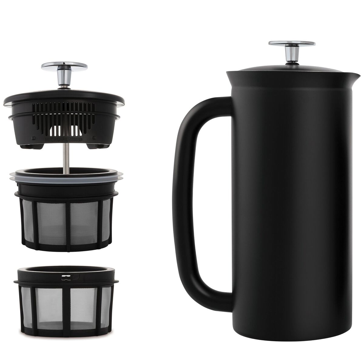 P7 Presskanne Svart, 1 liter