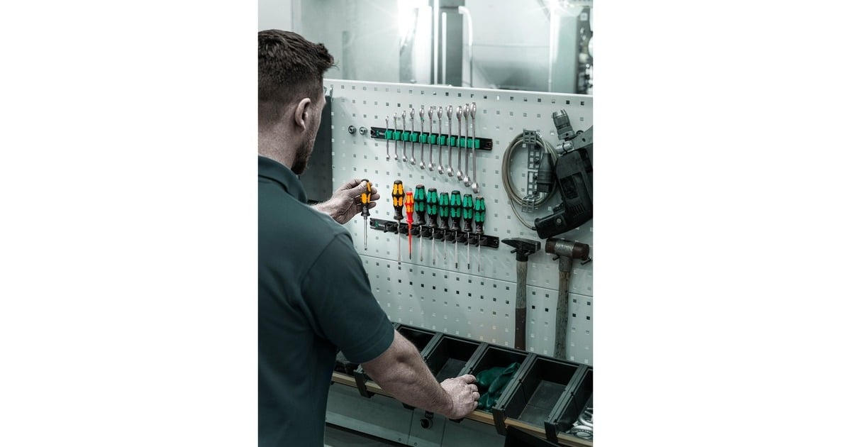 Wera9650 Magneetstrip Kraftform schroevendraaierset  (9‑delig)