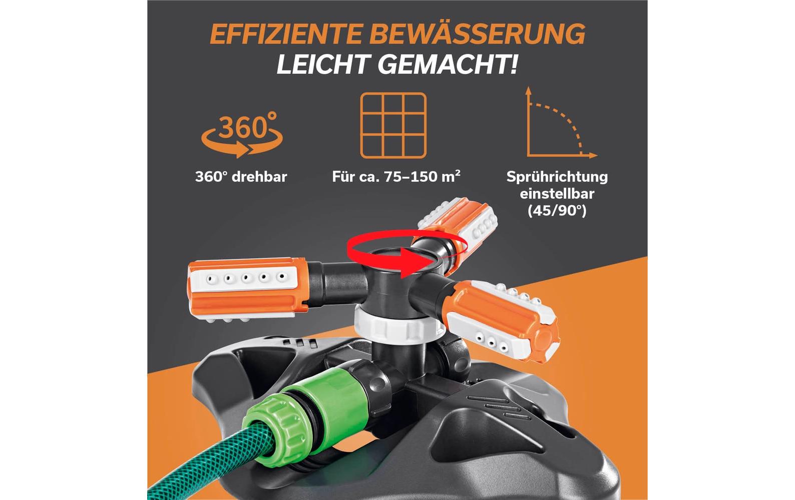 360°-Gartensprinkler - 2er-SetRotierender Wassersprenger Set