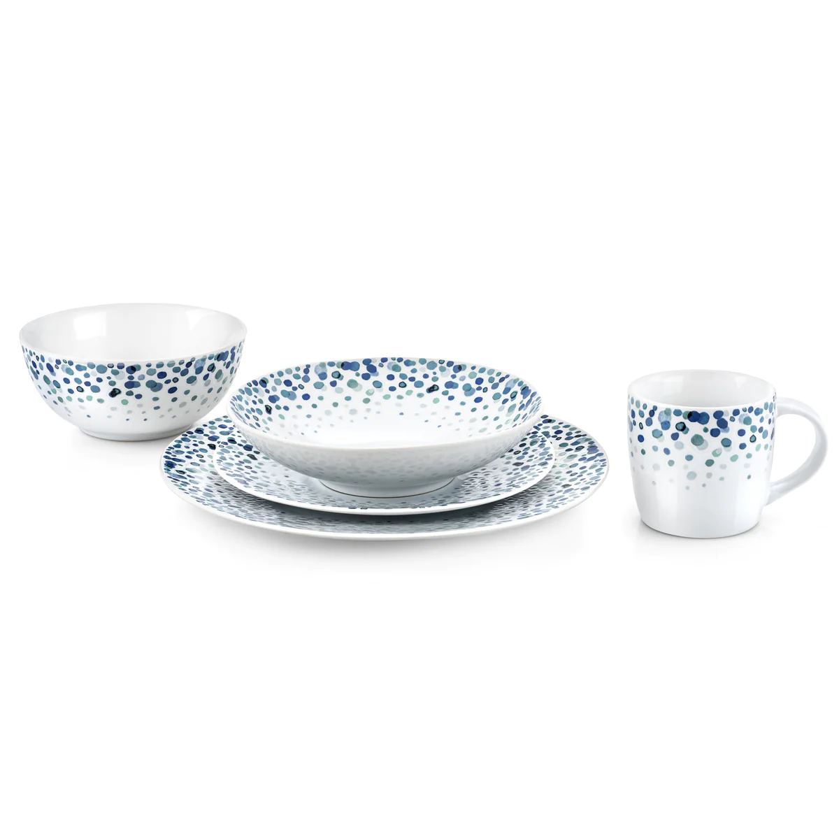 Lolly Pop - Assiette salade et pâtes 19 cm (lot de 6) Médard de Noblat