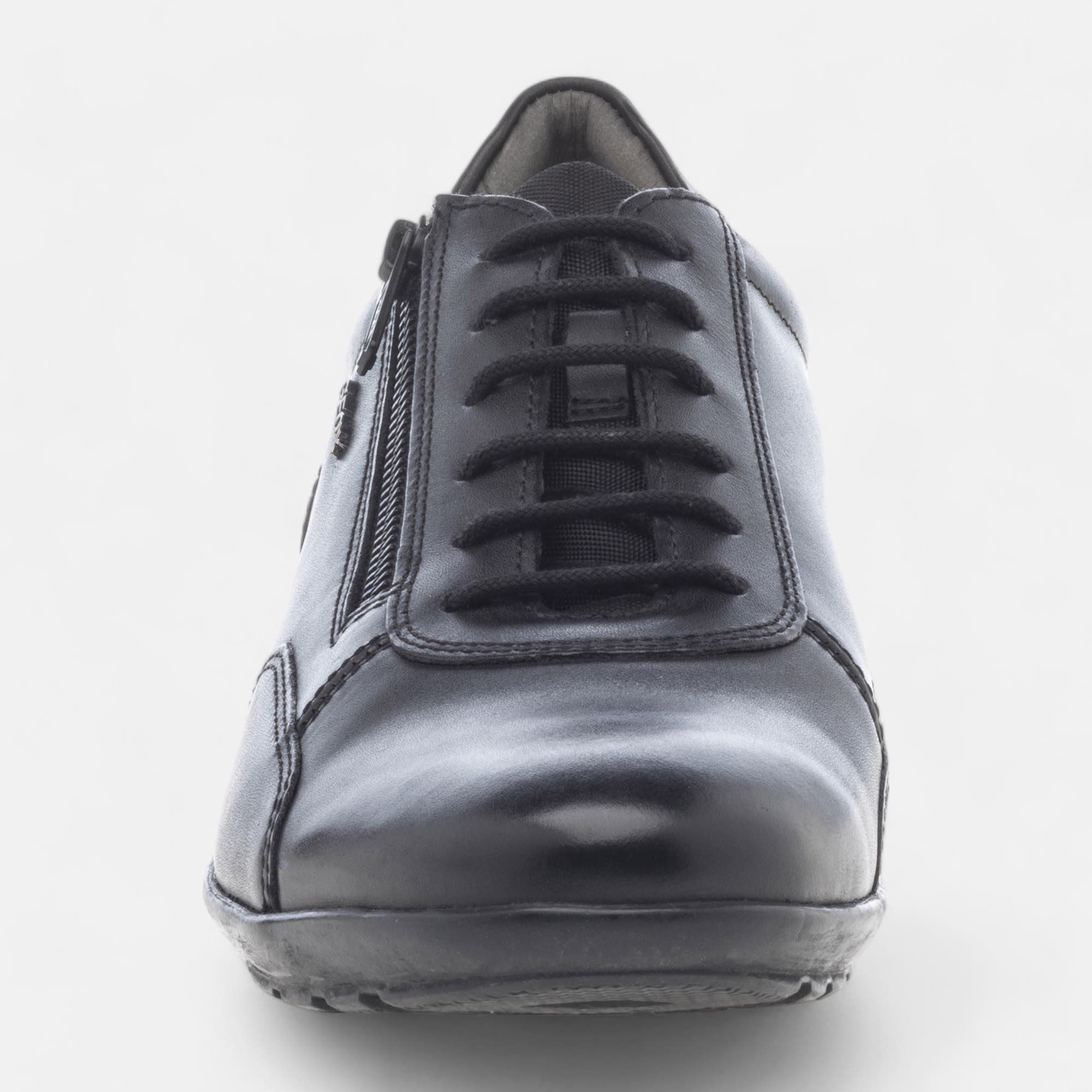 Baskets basses Homme en cuir noir