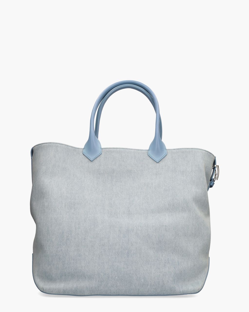 Hogan Script Shopping Bag Large Jeansblauw Tas