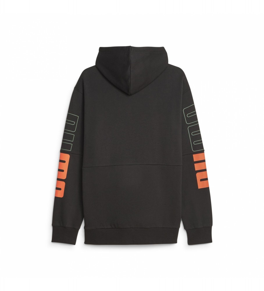 Moletom Puma Power Colorblock, Preto