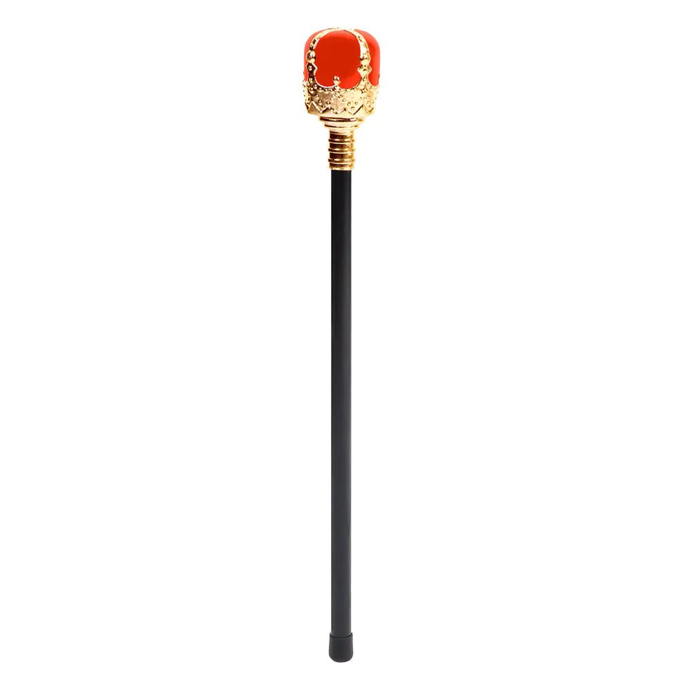 Zwart Gouden Scepter Koning 48cm