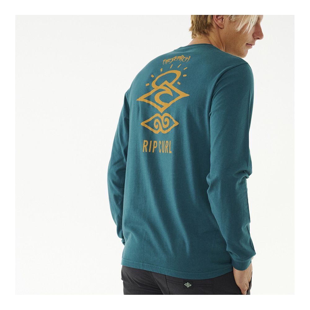 Rip Curl SEARCH ICON - Tee-shirt Homme blue green
