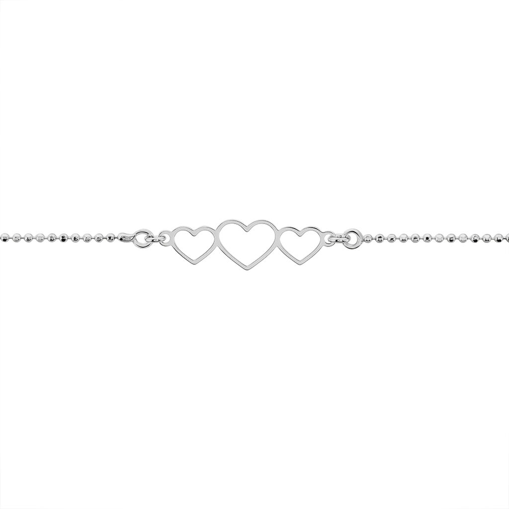 Bracelet Love Love Argent Blanc