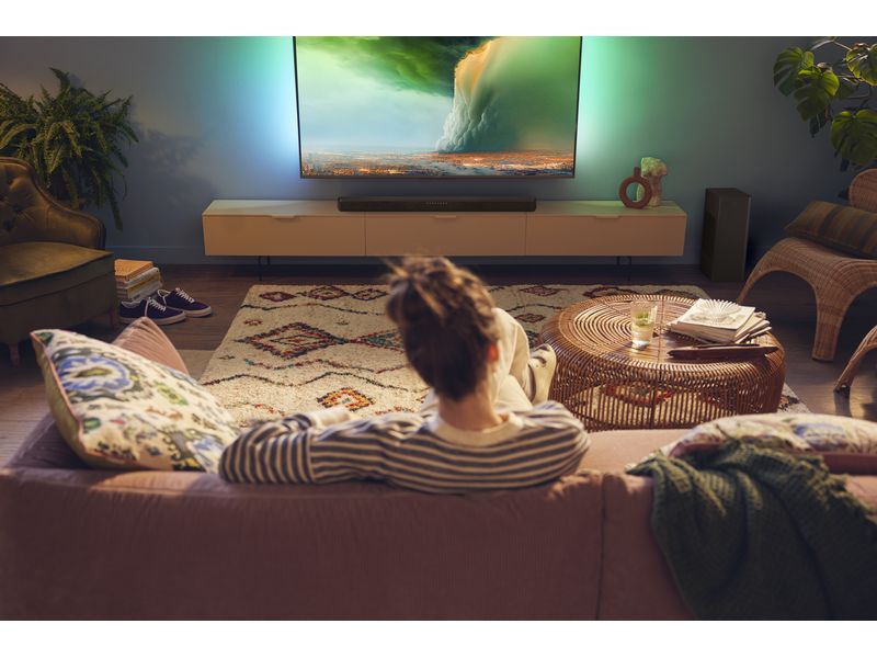 Philips Soundbar 2.1 TAB6309/10 Soundbar mit drahtlosem Subwoofer