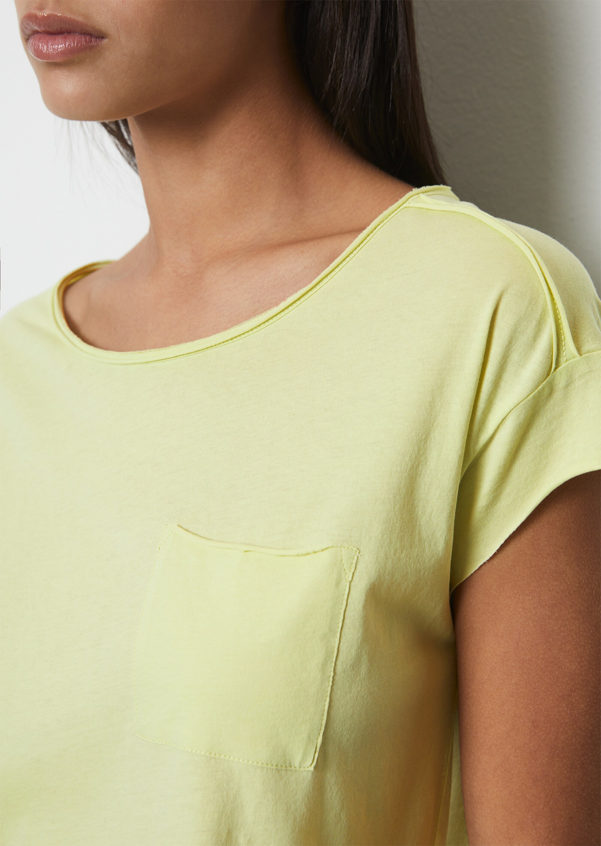 T-Shirt mit Brusttasche relaxed aus leichtem Single Jersey