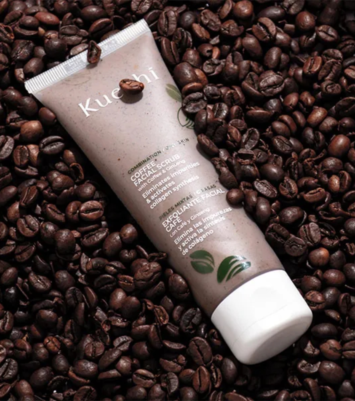 Kueshi - Esfoliante Facial - Café e Ginseng