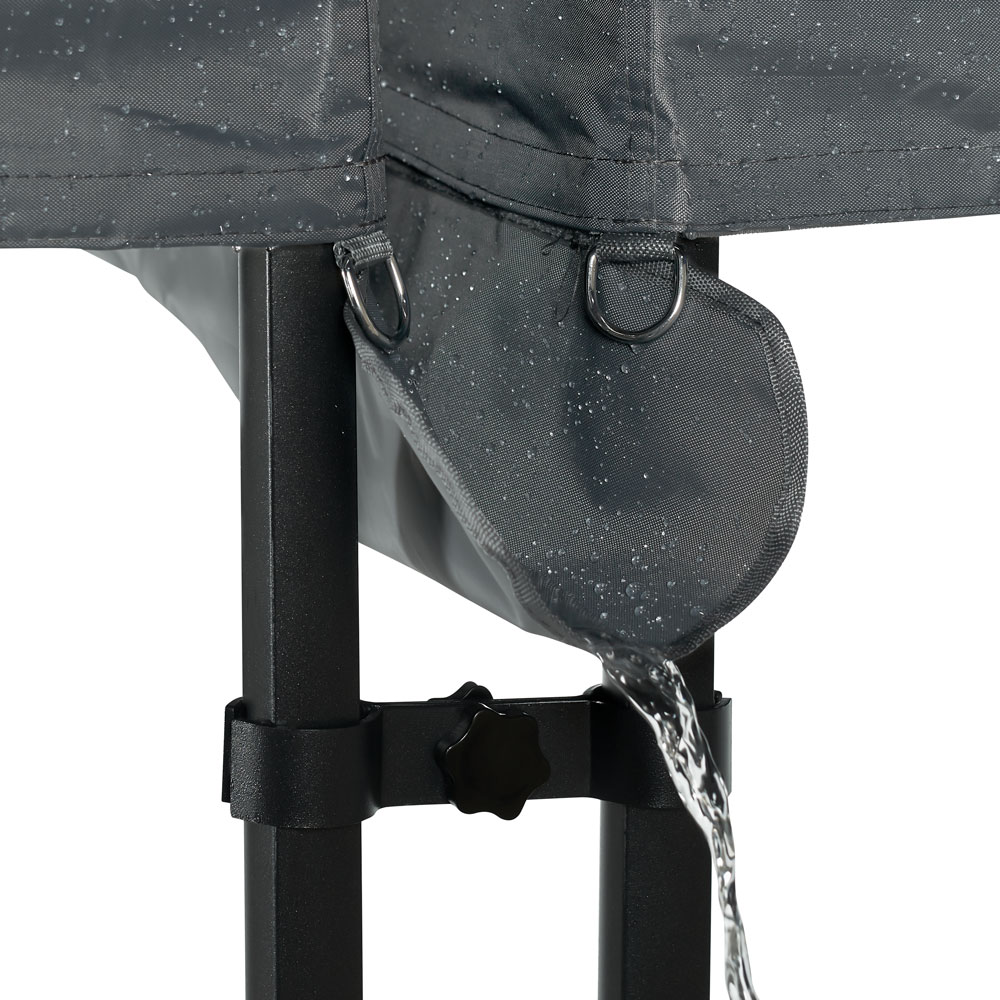 VONROC Premium 6x3 easy-Up partytent met koppelset - Grey