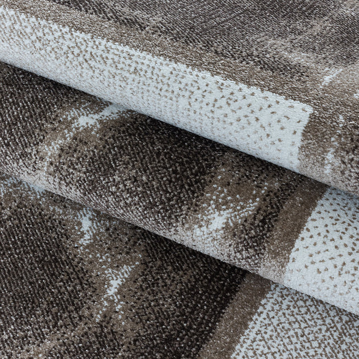 Modern vloerkleed - Optimism Box Taupe Grijs | Speels