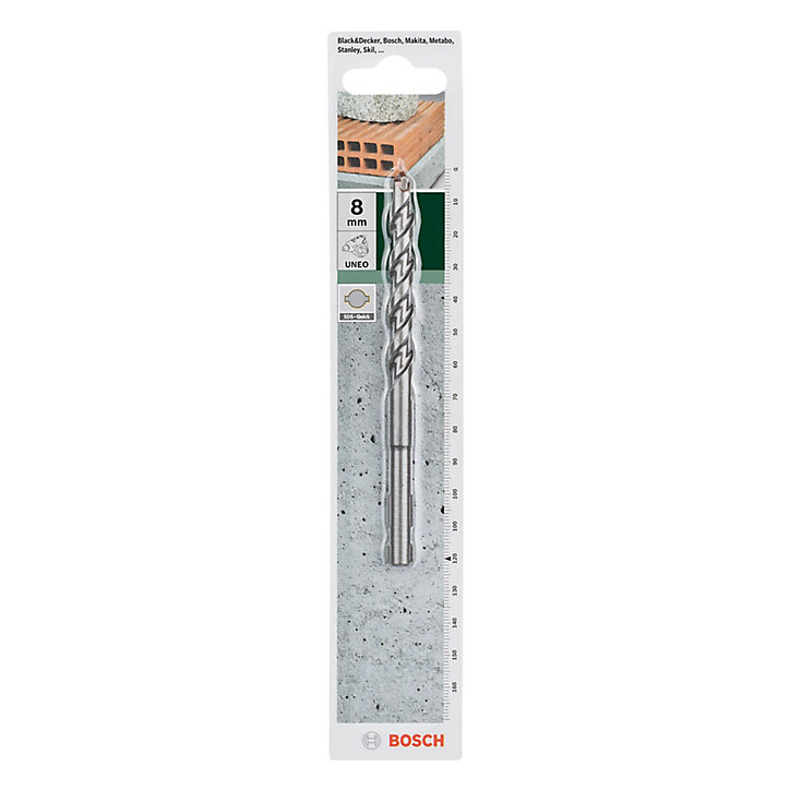 Foret béton Ø.8 x L.120 mm Bosch en acier emmanchement SDS quick