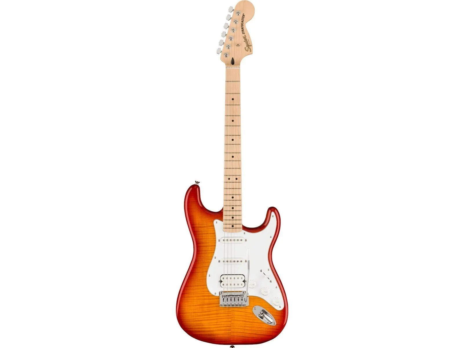 Squier Affinity Stratocaster FMT HSS -sähkökitara, Sienna Sunburst
