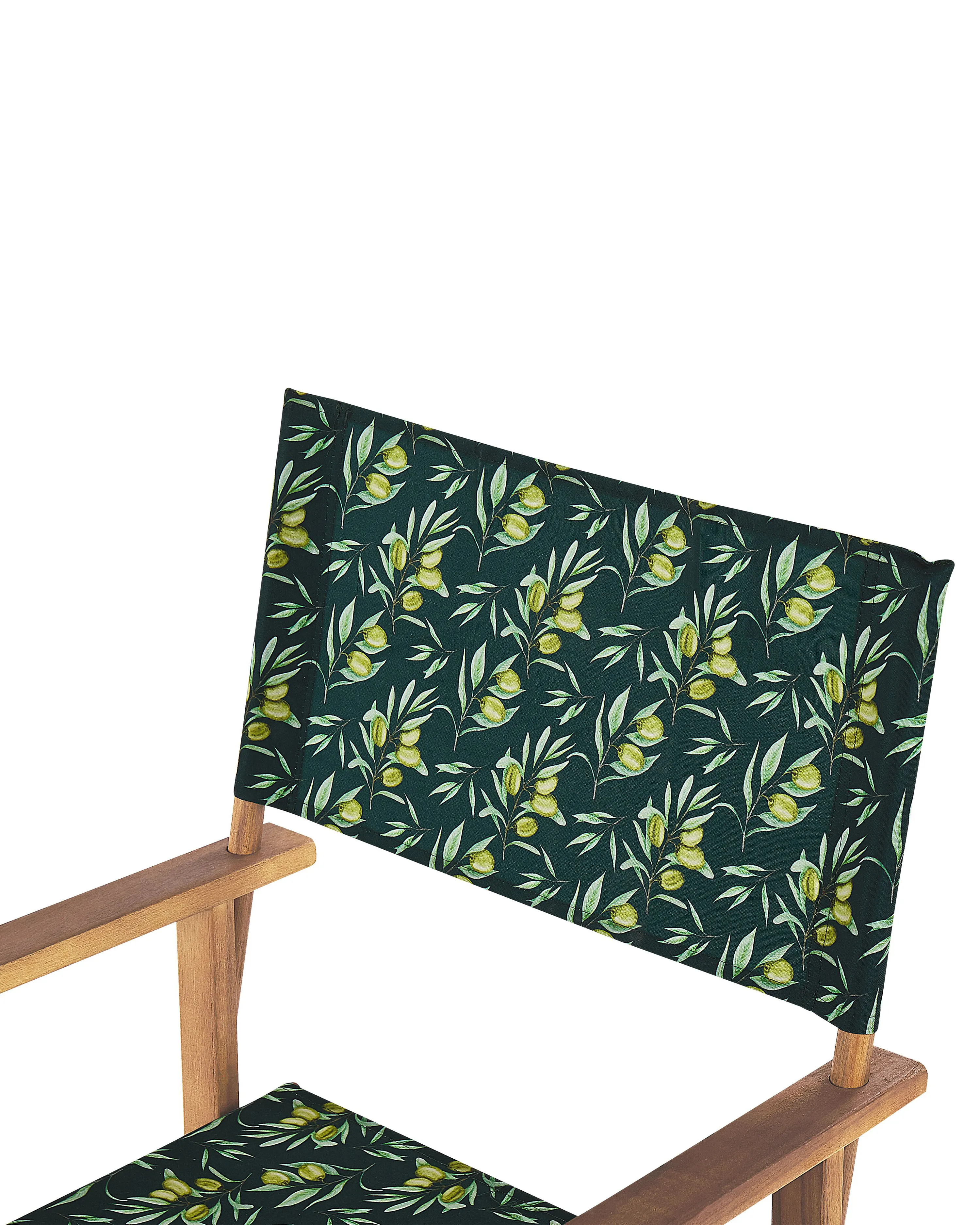 Set van 2 tuinstoelen CINE Acaciahout Donkergroen
