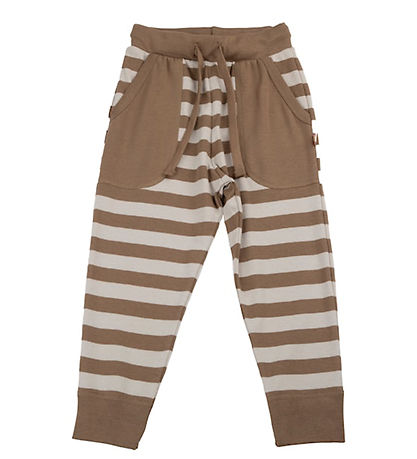 Katvig Hosen - Braun/Beige gestreift