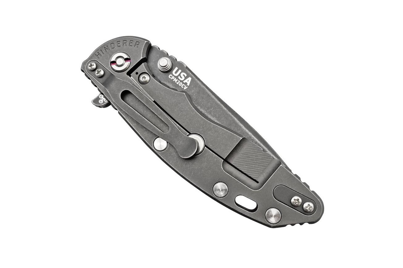Rick Hinderer Jurassic Spearpoint 20CV Battle Black, Orange G10 zakmes