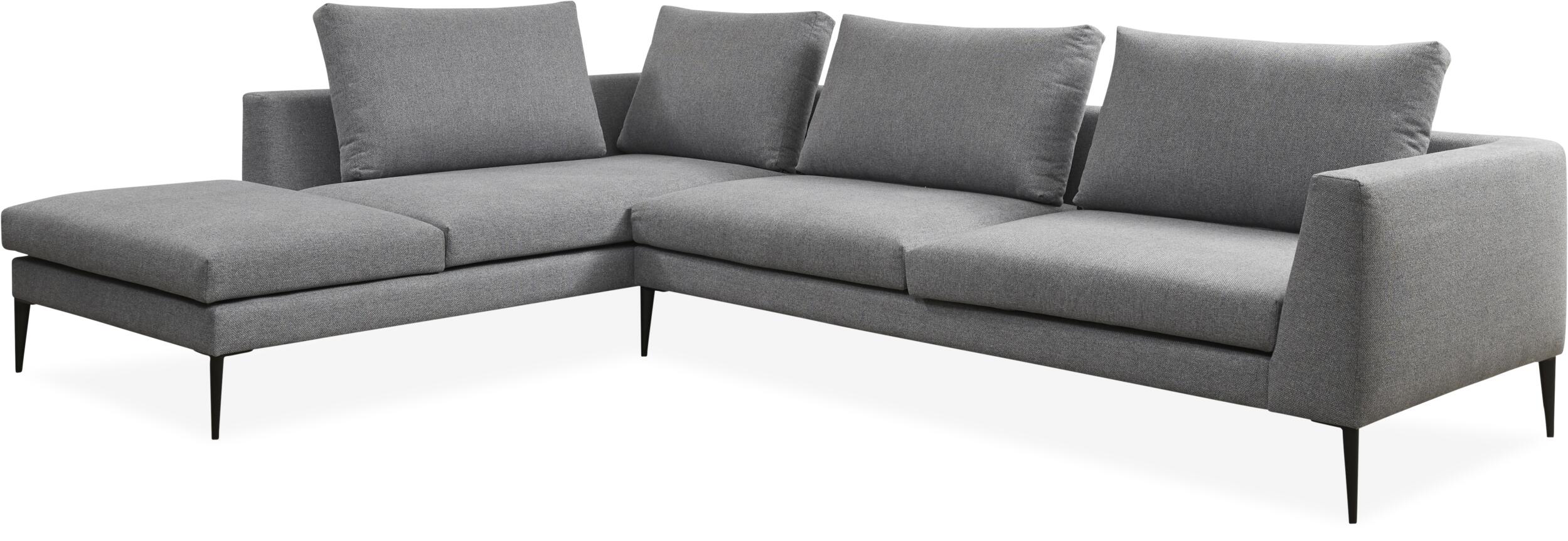 Vetland venstrevendt hjørnesofa med pufafslutning