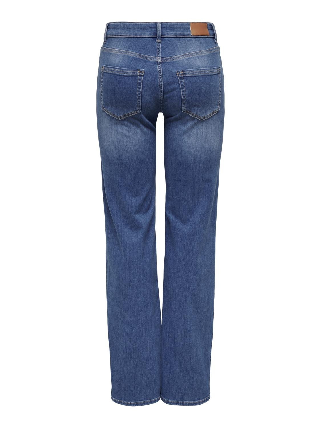 ONLY Straight-Jeans »ONLBLUSH – Straight Fit mit klassischem 5-Pocket-Design«, straight fit, Denim/Jeans, Baumwollmischung, Coinpocket, unifarben