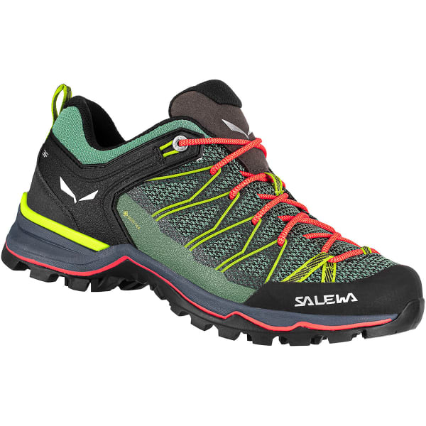 Chaussure de randonnée basse SALEWA WS MTN TRAINER LITE GTX FELD GREEN/FLUO CORAL