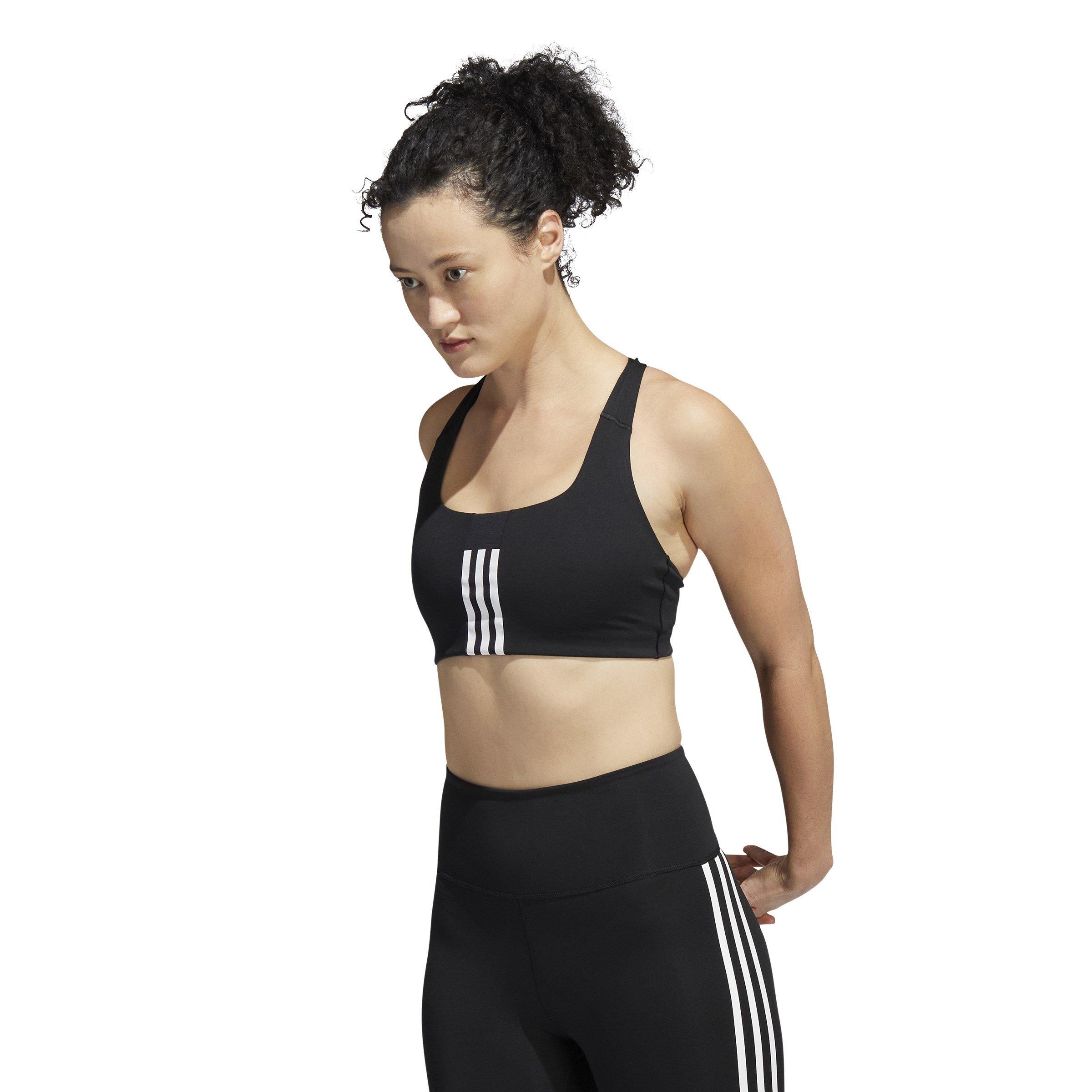 adidas Three Stripe Sports Bra Womens