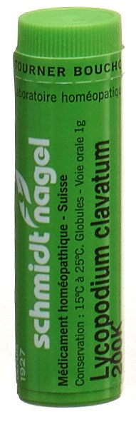 SCHMIDT-NAGEL Lycopodium clavatum 200 K<br>1 g, Globuli