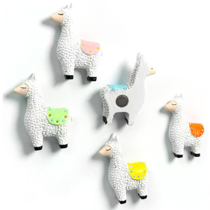 Trendform Magnete Lama, 26 x 8 x 35 mm, weiss, 5 Stück