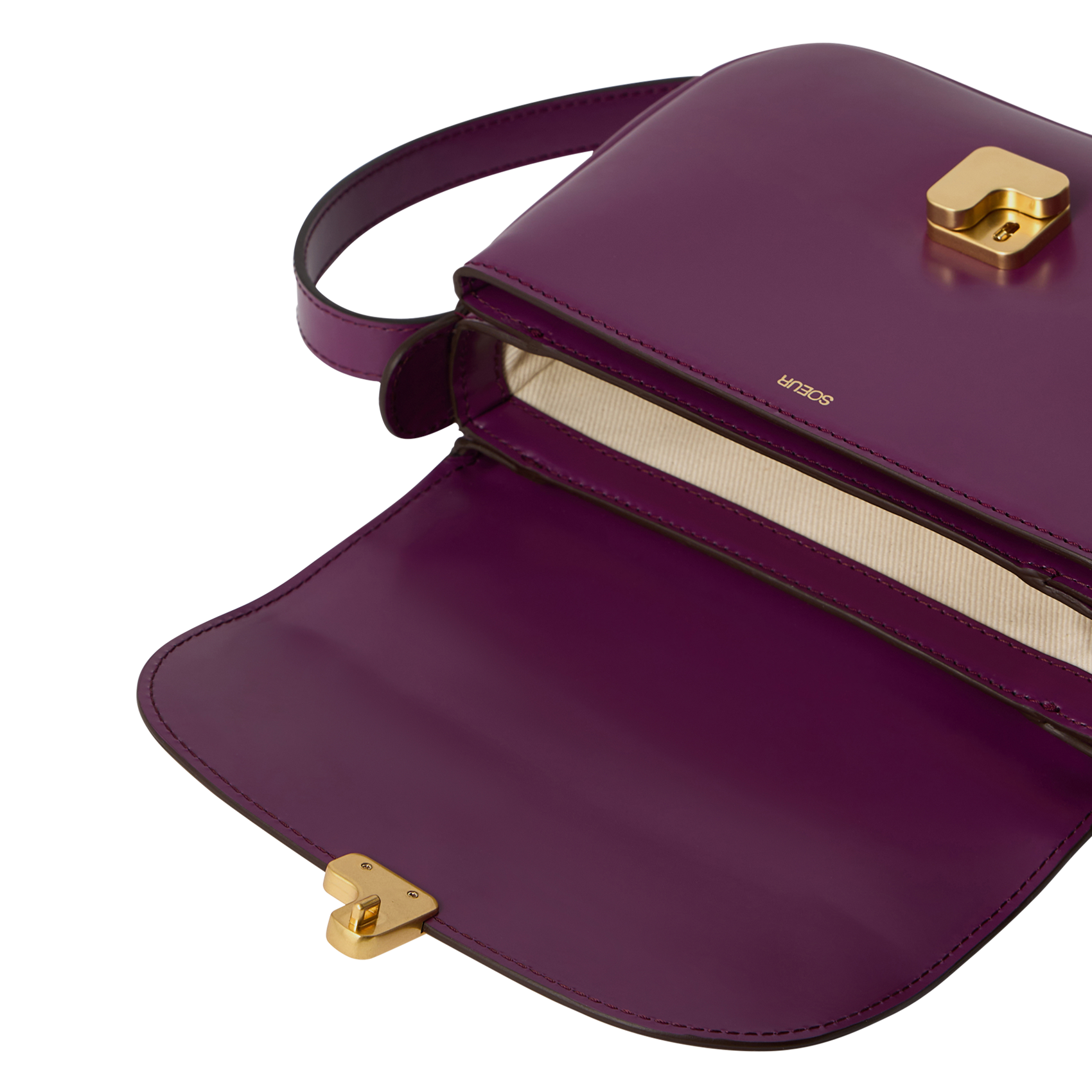 BELLISSMA MINI - Sac bandoulière en cuir de vache | Violet