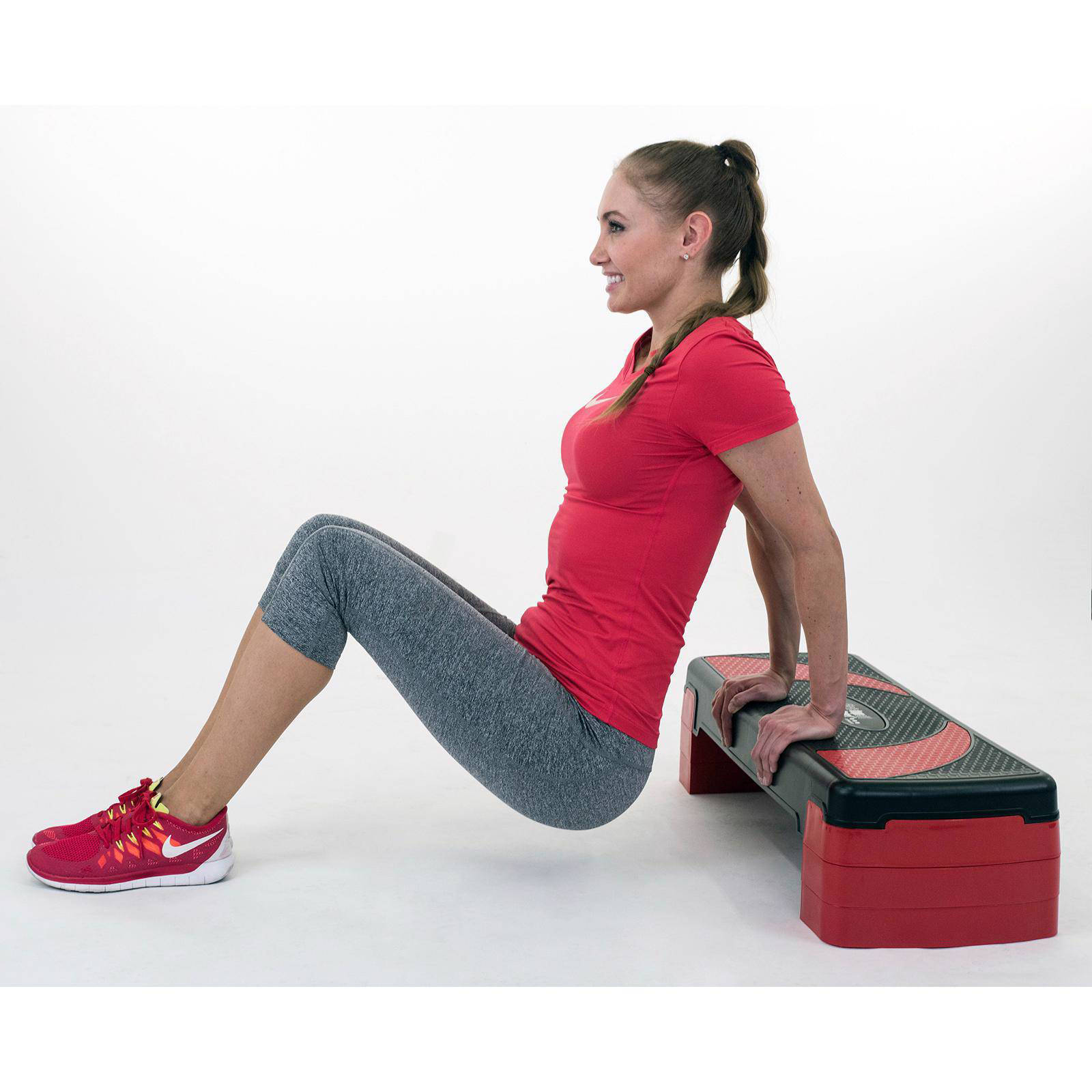 Christopeit aerobic step zwart/rood