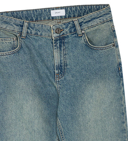 Grunt Jeans - Straße Loose Zweite Jeans - Vintage Säure Blue