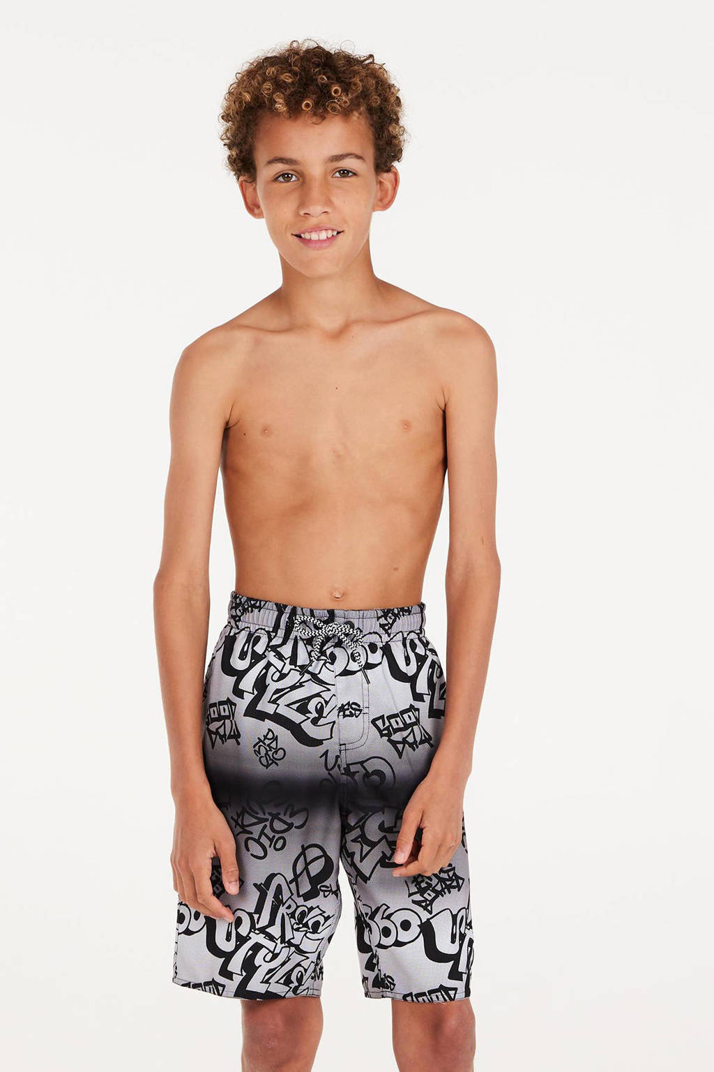 zwemshort PRTNIO JR grijs