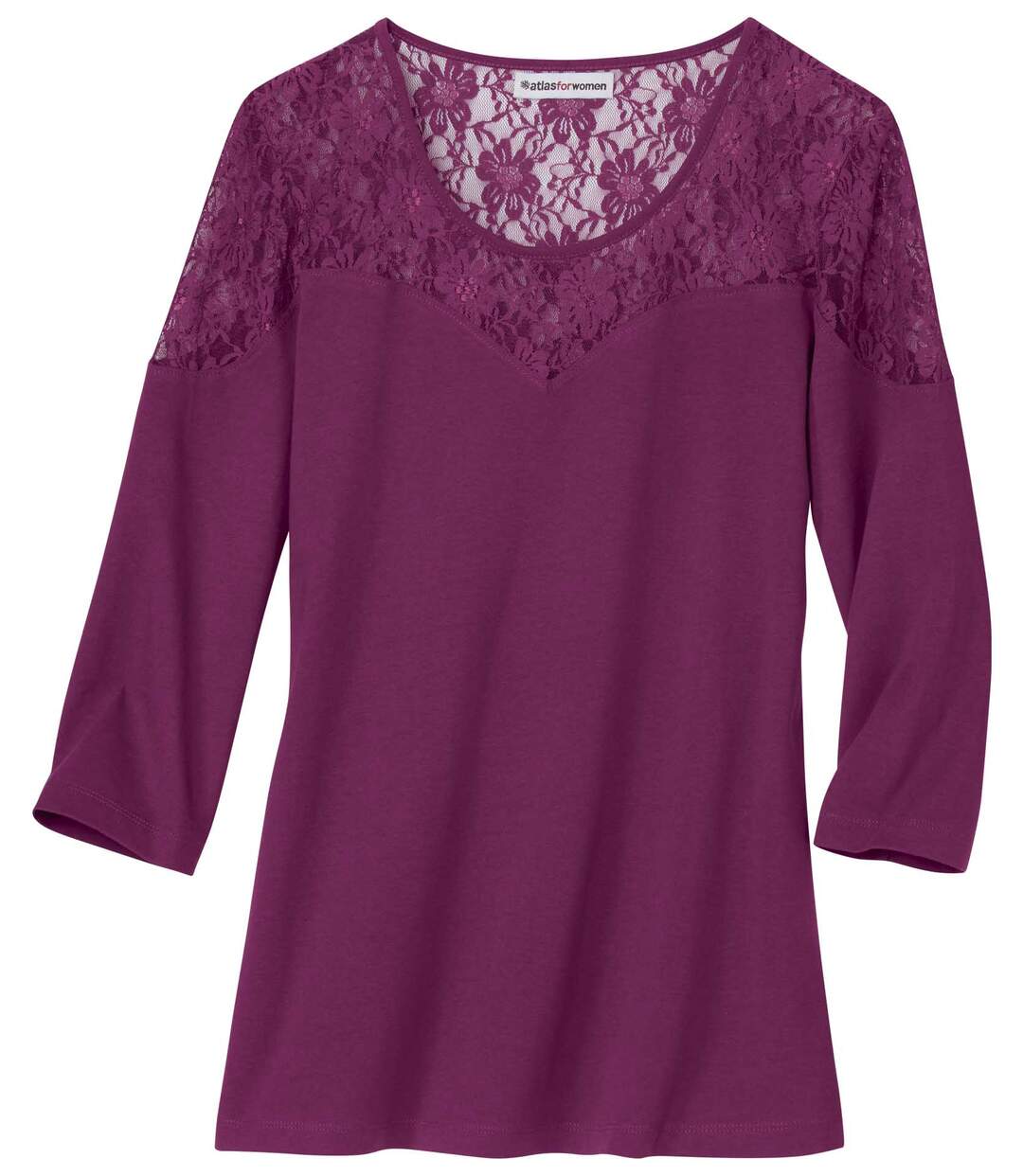 Tee-Shirt Coton et Dentelle