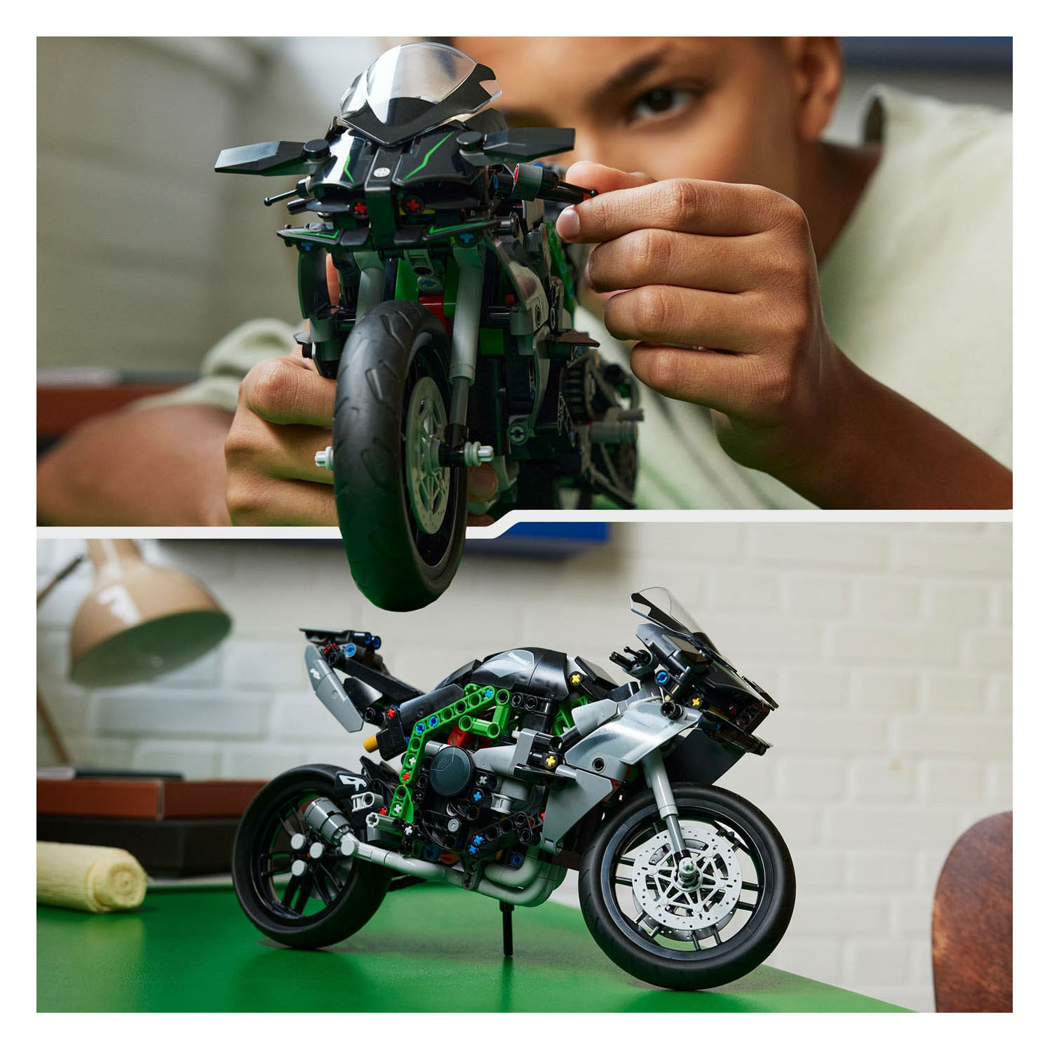 LEGO Technic 42170 Kawasaki Ninja H2R motor