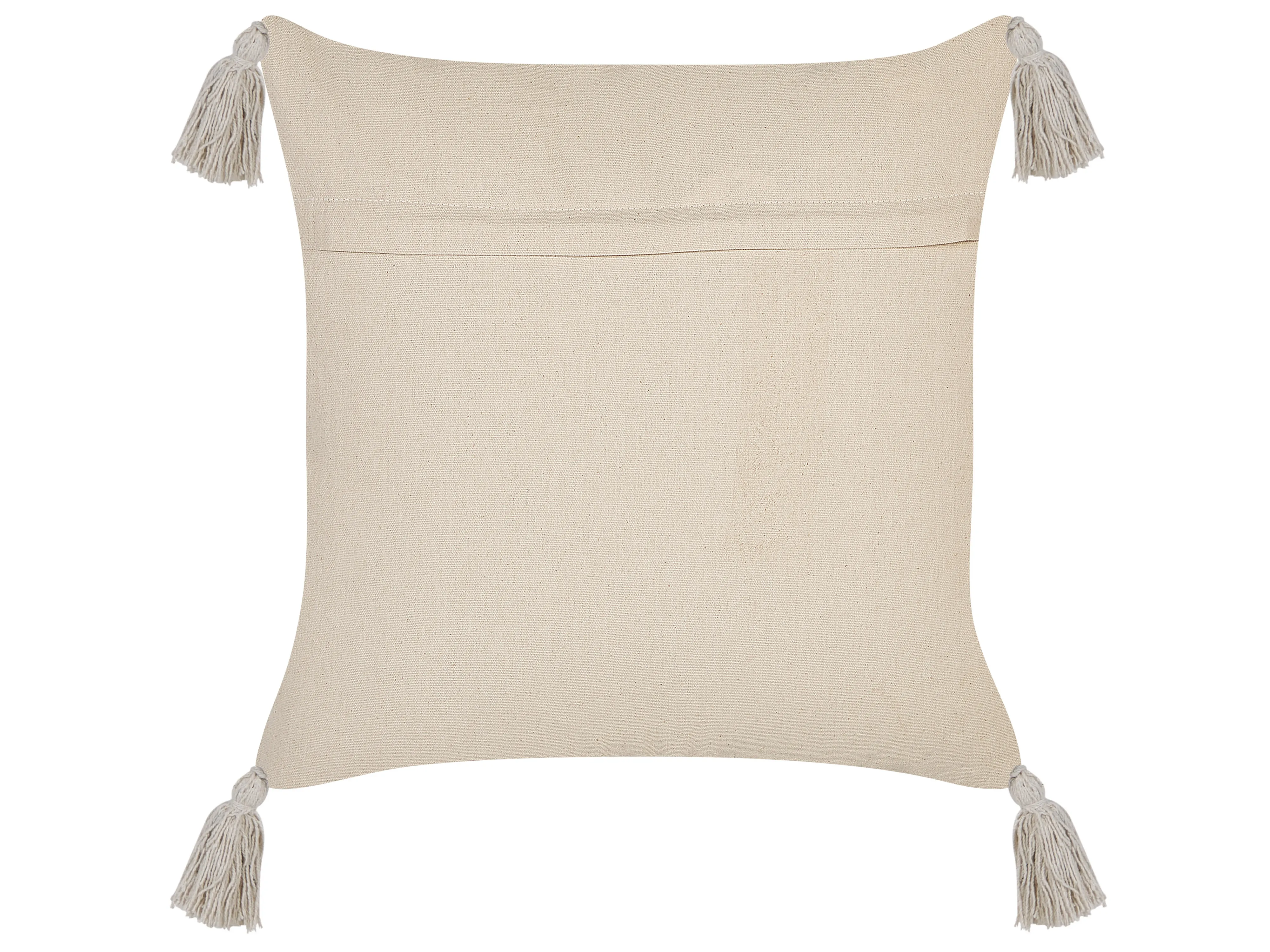 Sierkussen EUPHORBIA Katoen 45 x 45 cm Beige gestreept
