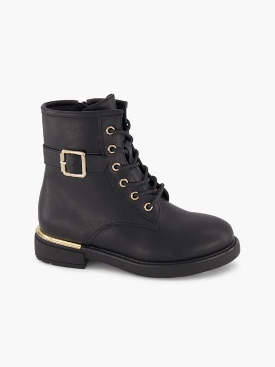 Graceland Schnür-Stiefelette Schwarz
