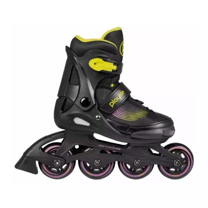 Roller en ligne junior ajustables PLAYLIFE Joker Yellow Glow