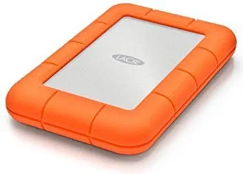 LaCie Rugged Mini - Harddisk - 4 TB - ekstern (bærbar) - USB 3.0 - 5400 rpm - 256-bit AES - med Seagate Rescue Data Recovery