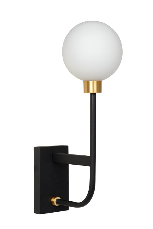 Lucide Berend 2 wandlamp badkamer IP45 zwart