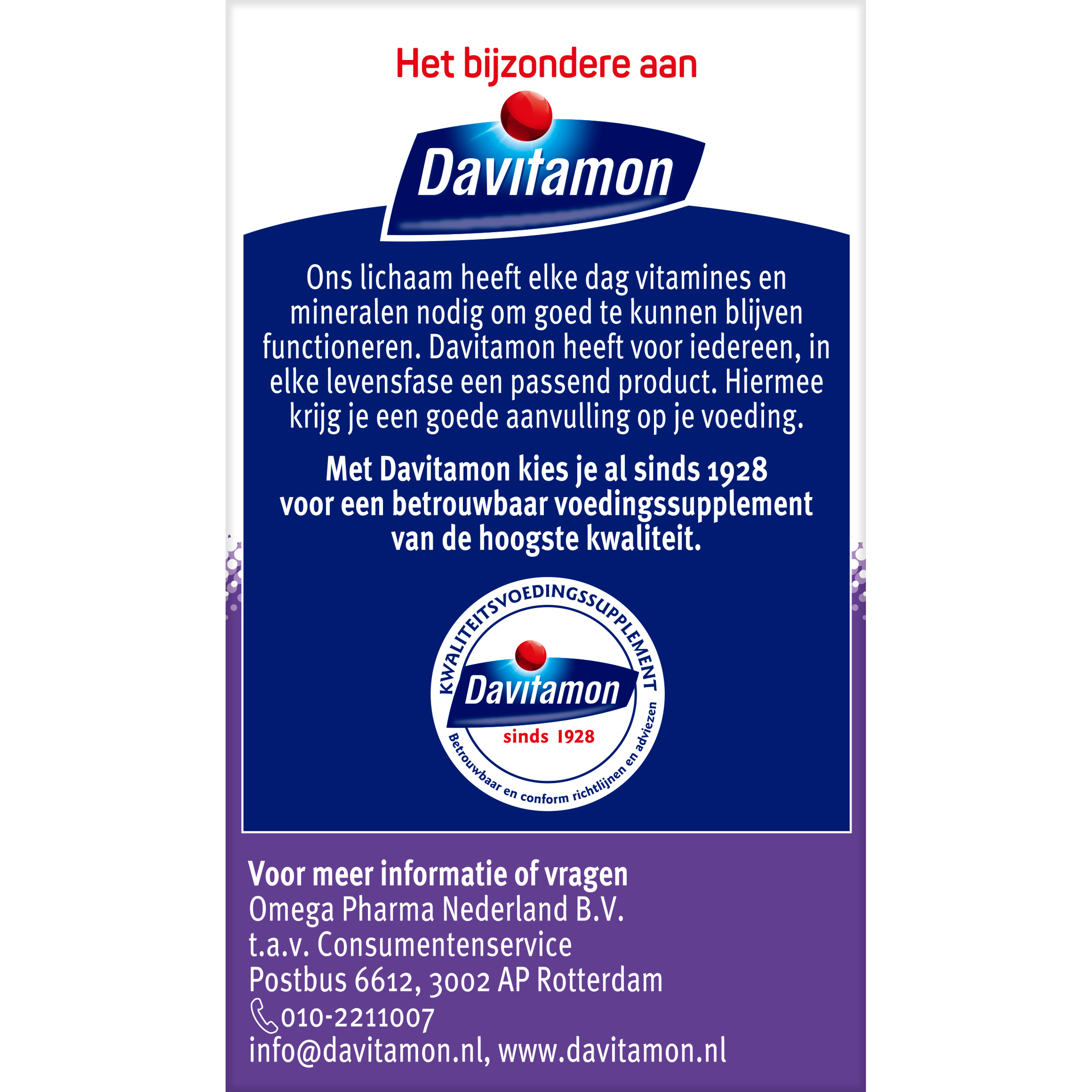 Davitamon Vitamine D3 75Mcg (75 tabletten)