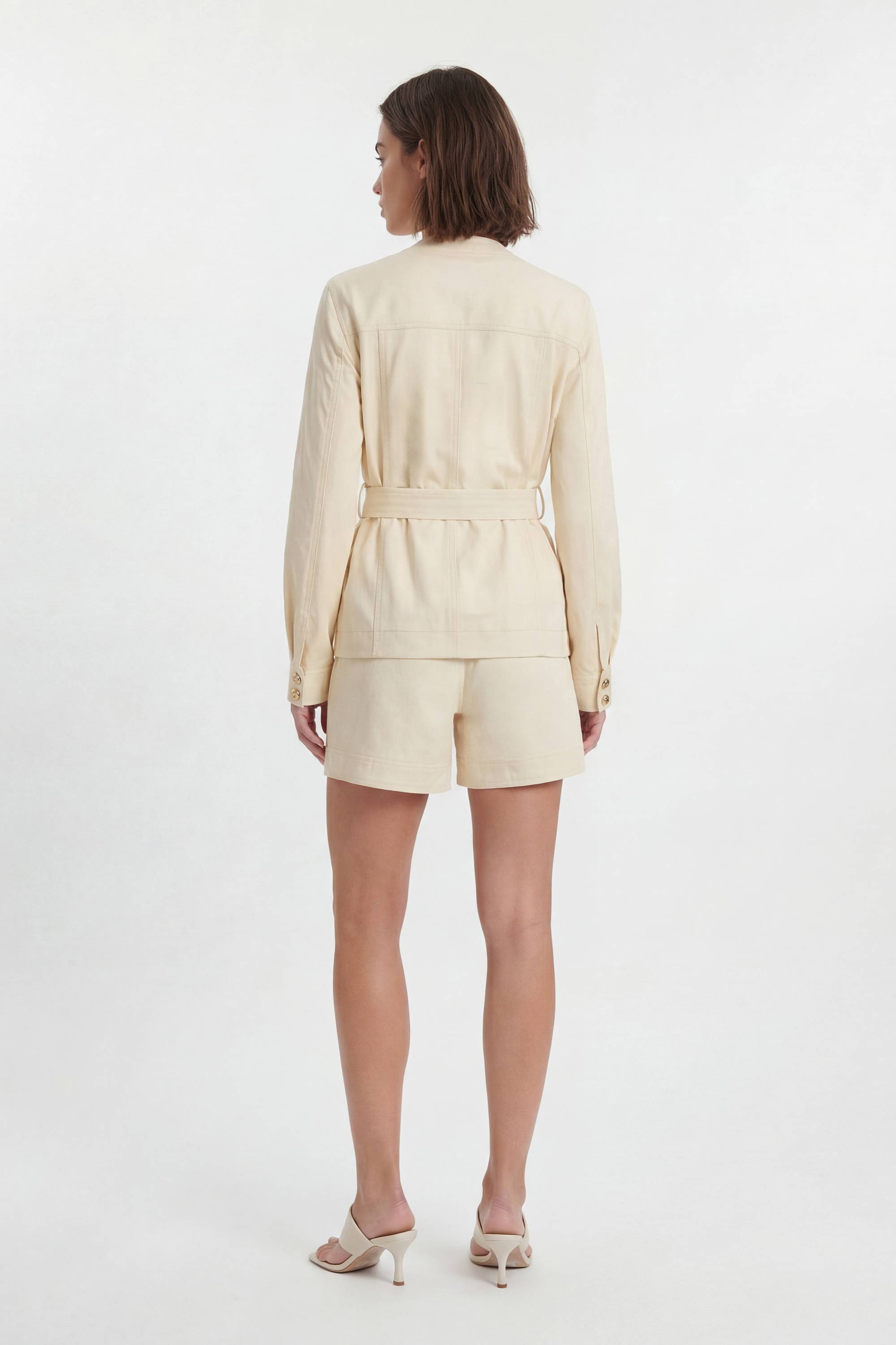 KarenMillen Short Utilitaire En Coton Avec Détails De Boutons