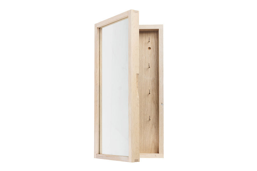 Hudson nøkkelskap Hvitvasket eik. 20x75x45 cm