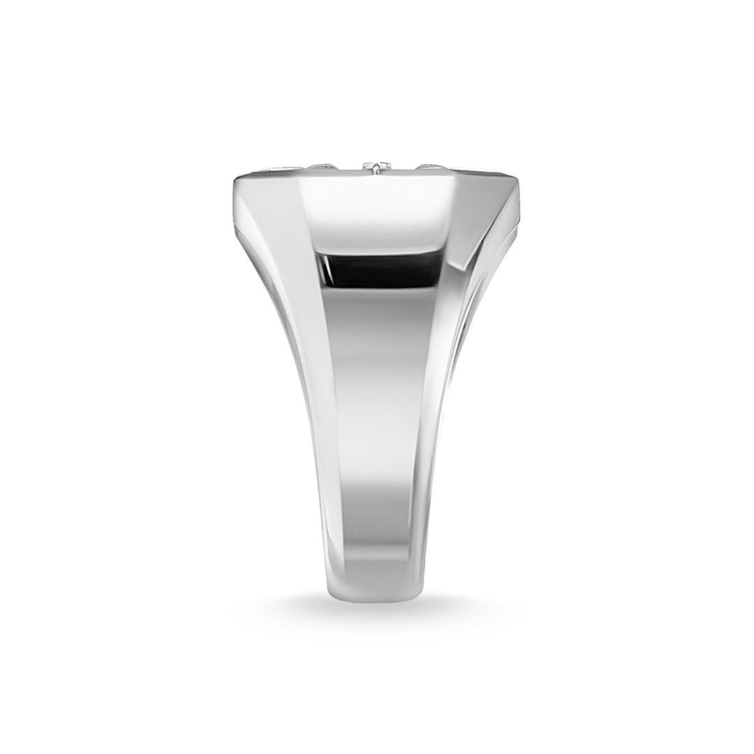 Thomas Sabo Sterling Silver Rebel at Heart Ring Kompass Gold