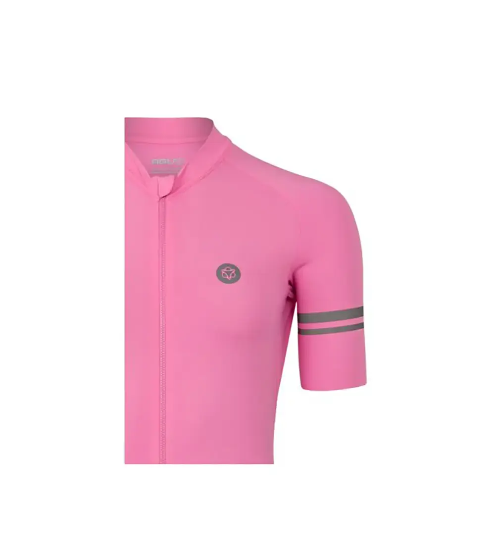AGU Solid Performance Fietsshirt Korte Mouwen Roze Dames